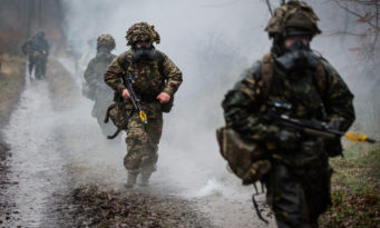 120 Sappers and around 100 support staff from 35 Engineer Regiment deploy to the area of Bad Pyrmont to conduct Exercise HECTORS TRAILS.  The exercise was conducted on private land, which presented an extra challenge to the troops who would normally exercise on well-known training areas within Germany. This unusual training opportunity enabled the Sappers to test their navigational skills in an unknown area as well as giving the Junior NCOs the skills and confidence to command soldiers in the field prior to deploying to Canada later this year.  By day each section also undertook a variety of tasks including Vehicle Recovery, Mine Strike and Chemical Biological Radiological and Nuclear (CBRN) drills and attacks.