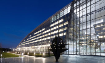 Exterior view of the new NATO headquarters